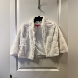 Betsey Johnson Faux Fur Shawl